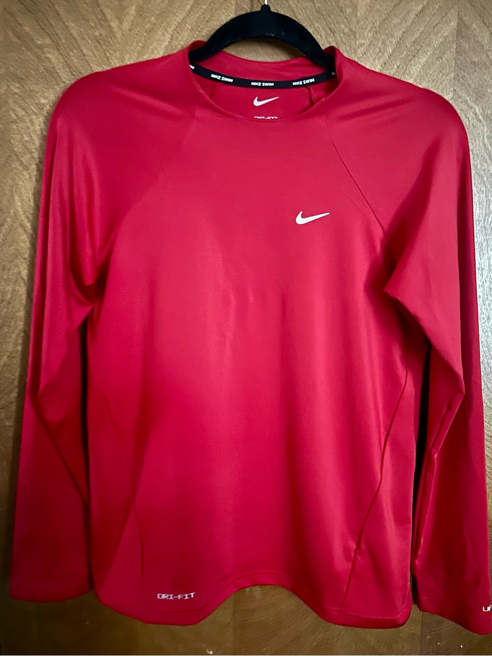 Nike Women’s Red Dri-FIT Long Sleeve Swim Shirt